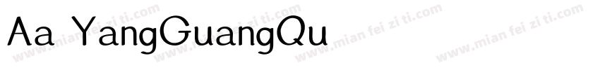 Aa YangGuangQu字体转换